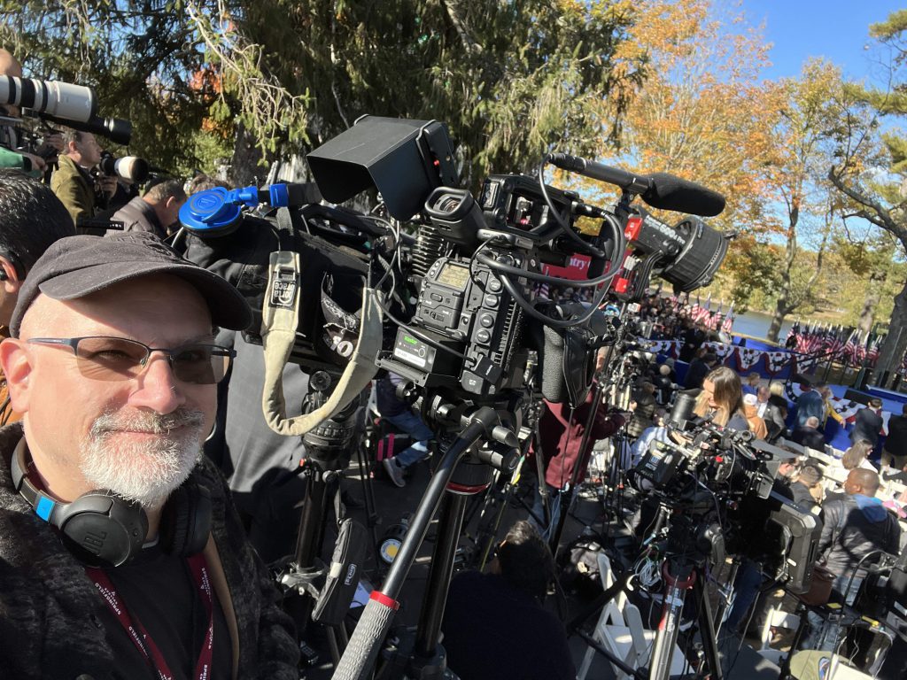 US-based video stringer covering 2024 Presidential Campaign event